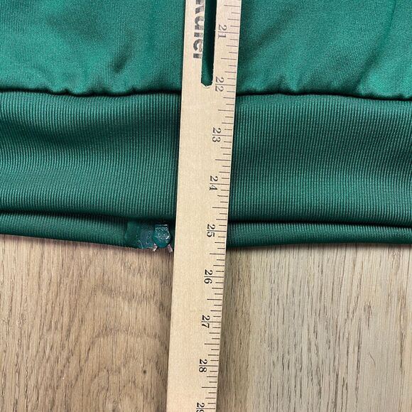 Adidas Green Track Jacket with White Stripes - Picture 8 of 9